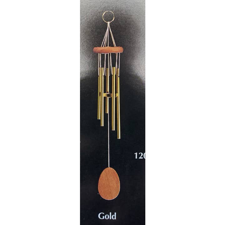29 Tonight – Großhandel Windspiele – 5-Röhren Mini-Solide Windspiel in Gold, 30 cm