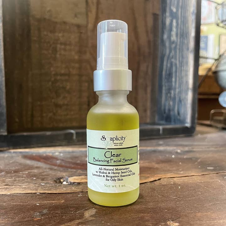 Sérum facial hydratant transparent pour peau grasse pour la vente par Soaplicity