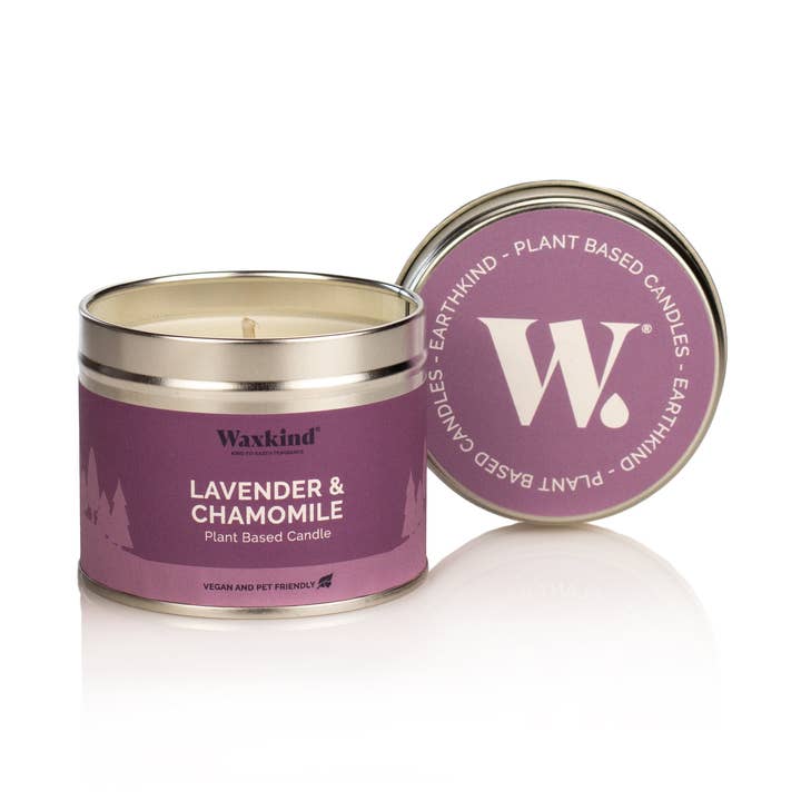 Vela en lata de lavanda y manzanilla - (paquete de 6) para venta al por mayor de The Fragrance House Group
