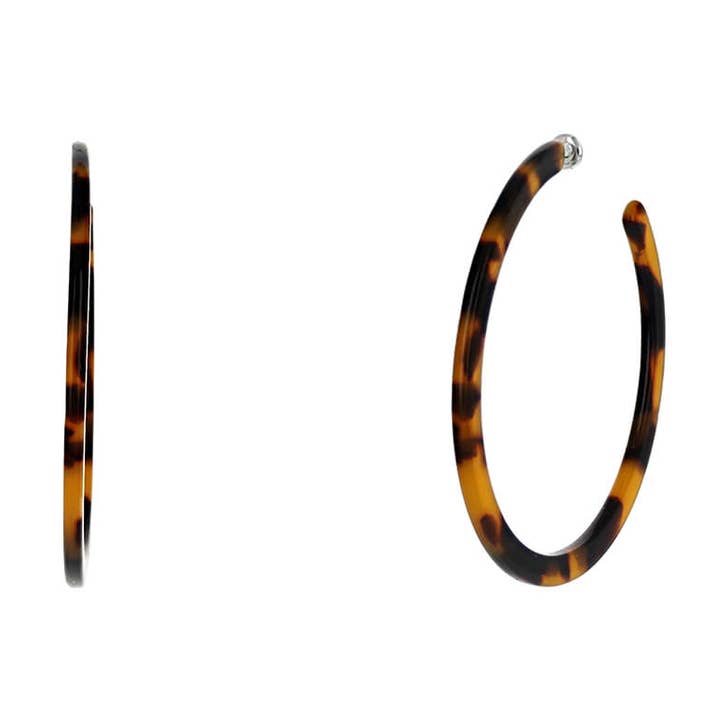 Tortoiseshell Hoop Earrings for wholesale by NY Jewelry House