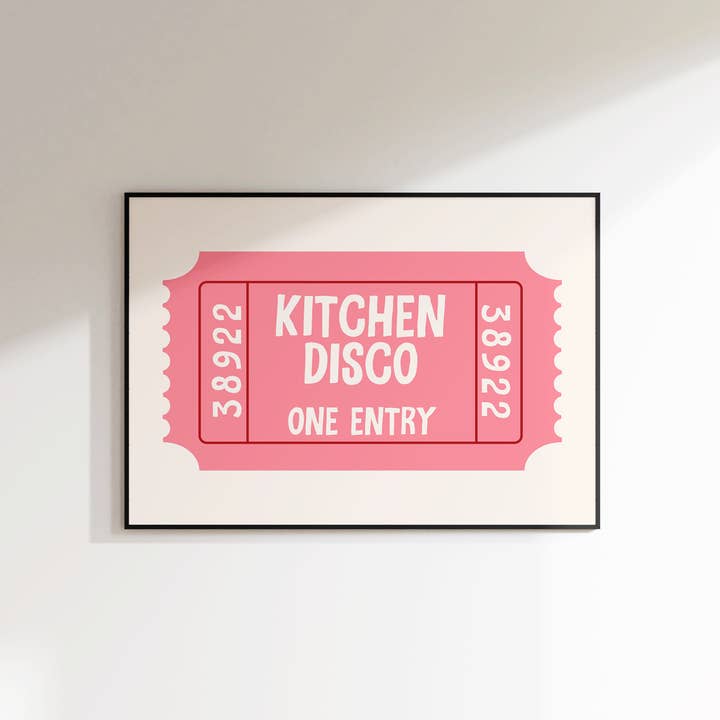 Refined Spaces – wholesale Art print – Kitchen Disco Print | Kitchen Wall Art | Unframed Print