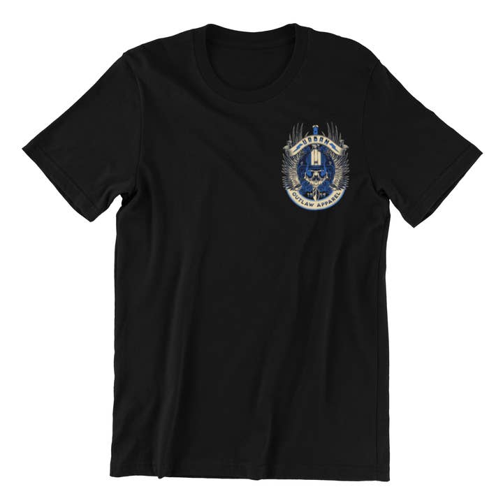 Blauw Roadrunner T-shirt voor wholesale door Urban Outlaw Apparel