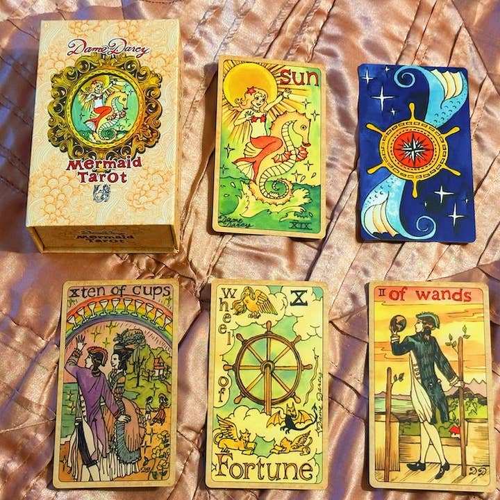 Dame Darcy - Vendita all'ingrosso Tarocchi - Dame Darcy Mermaid Tarot Edizione Gold versione 3.57
