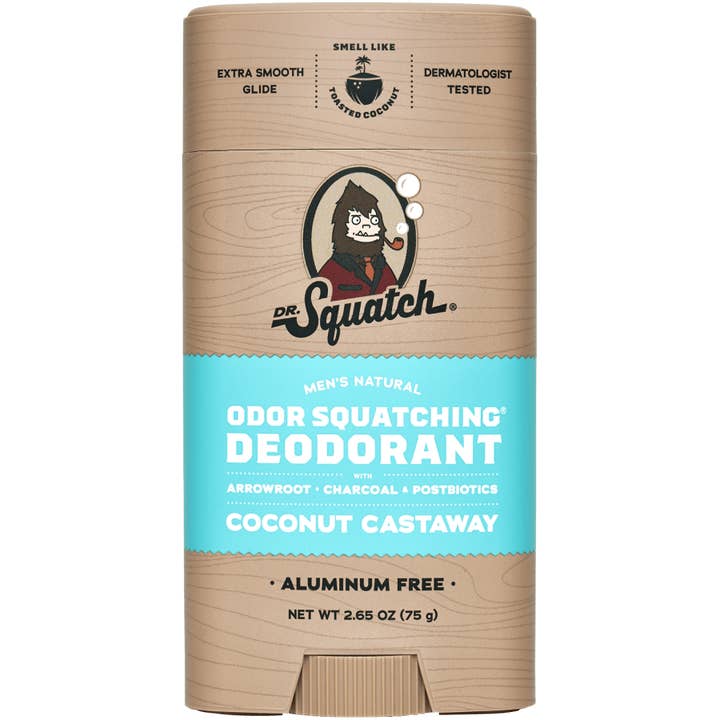 Coconut Castaway Deodorant - 6 Units for wholesale by Dr. Squatch