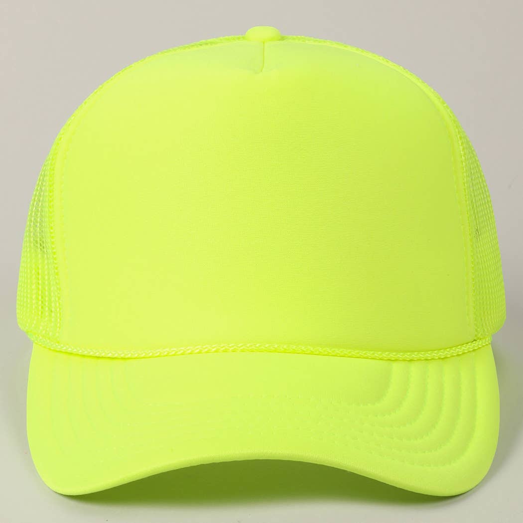 Fashion City - Wholesale Trucker Hat - Unisex - Solid Color OTTO 5-Panel Foam Mesh Back Trucker Hat16