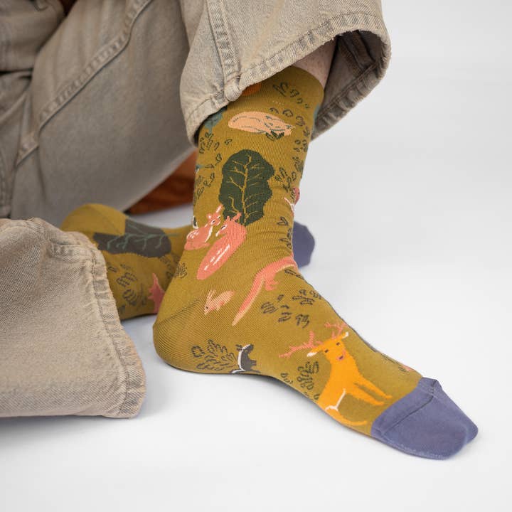 Bonne Maison - Wholesale Socks - Unisex - Absinthe Fauna Sock