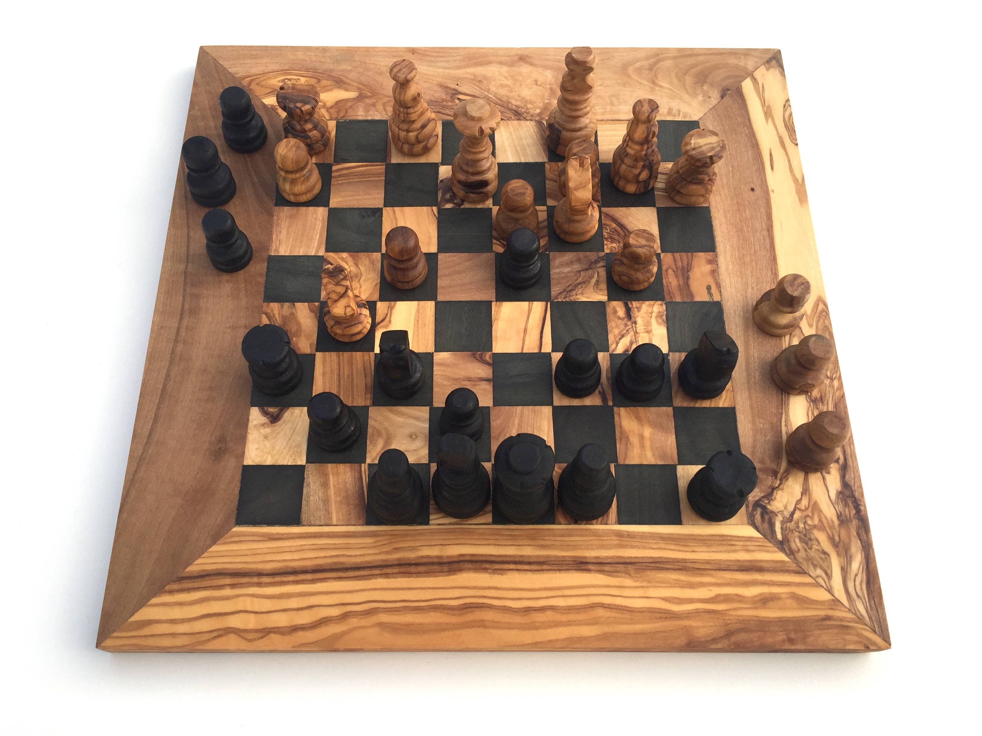 medina mood - Vente Jeux de société - jeu d'échecs taille M fabriqué à la main en bois d'olivier6