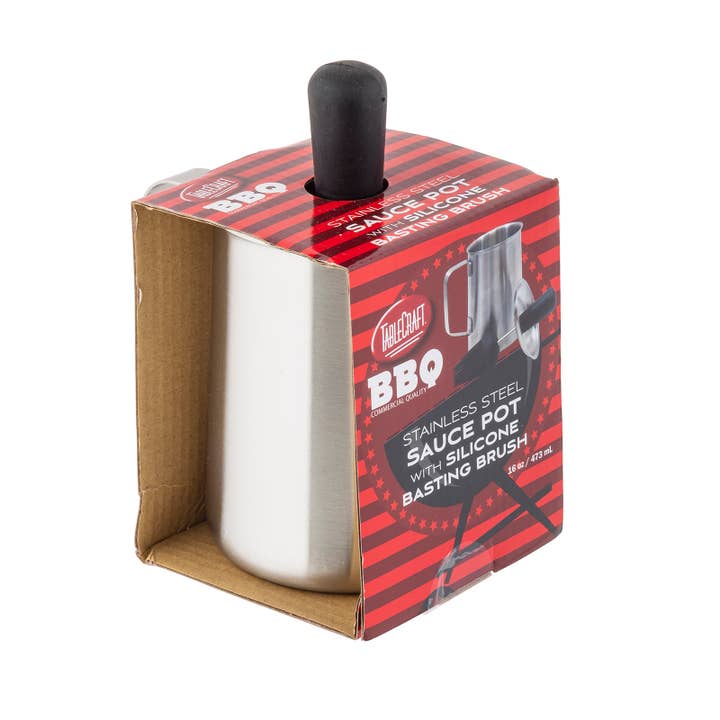 TableCraft Products Company - Wholesale Sauce Server - 16 oz Sauce Pot with Silicone Basting Brush3