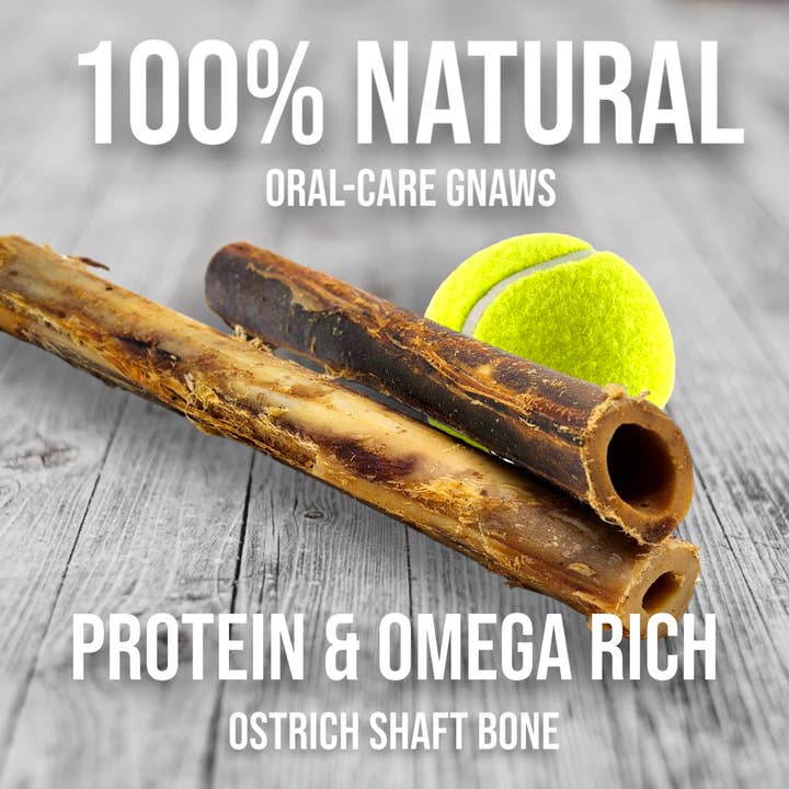 Savannah Pet Food - Wholesale Pet Treats - Dog - Ostrich Shaft Bone Single Ingredient Novel Protein Dog Treat