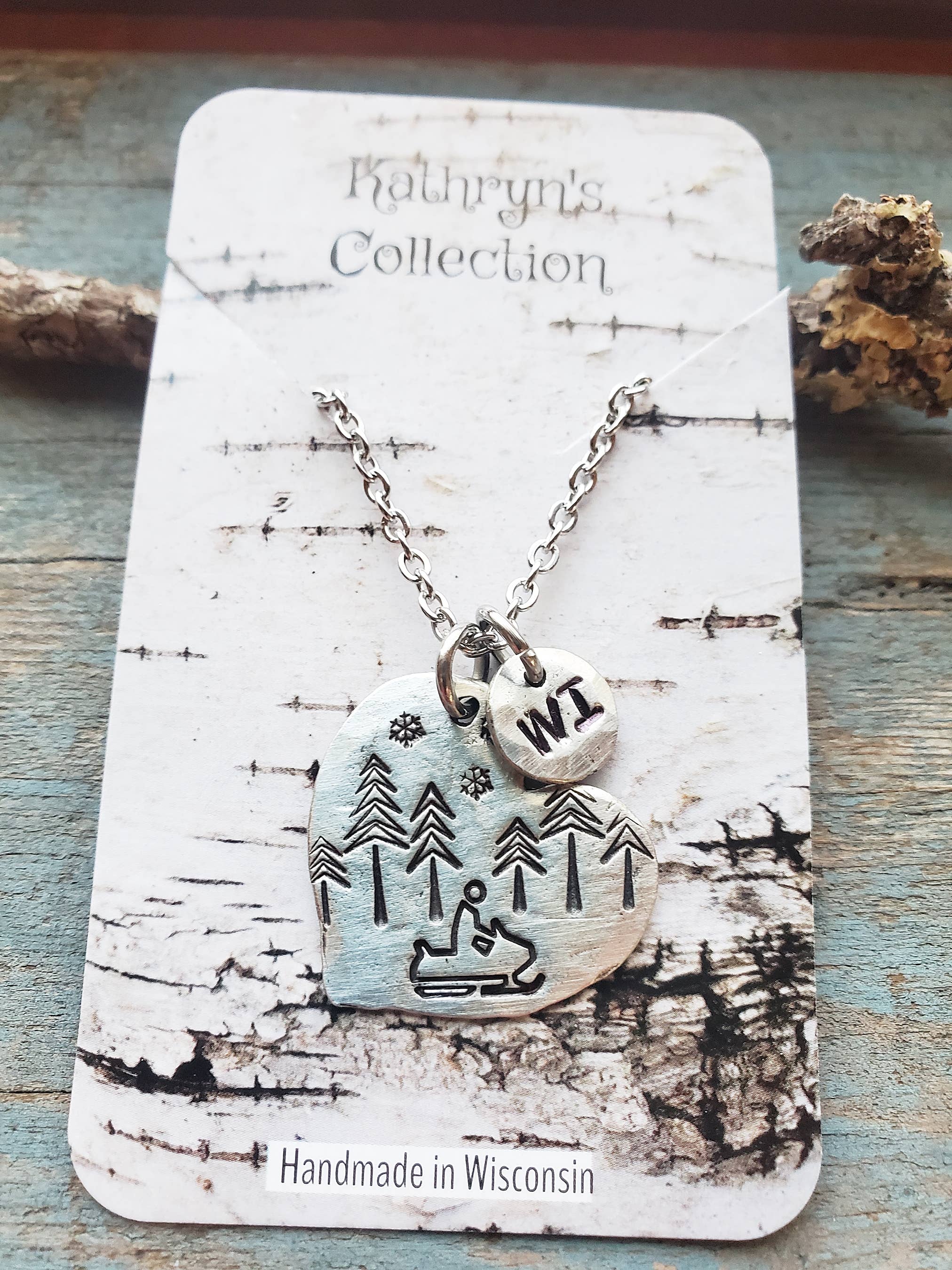 Kathryn's Collection - Wholesale Pendant/Charm Necklace - Snowmobile Heart Necklace (customizable)  1