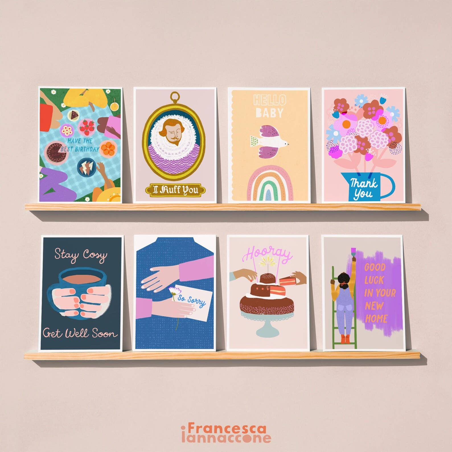 Francesca Iannaccone - Wholesale Birthday Card - Retro Gamer birthday card2