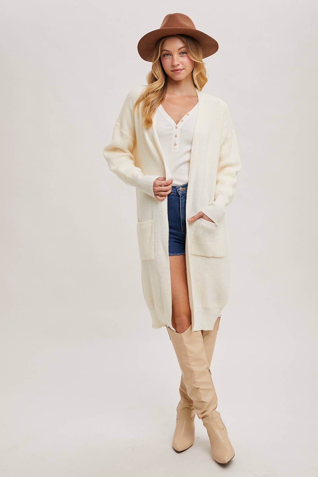 Bluivy – wholesale Cardigan – Women’s – RIBBED OPEN FRONT CARDIGAN40