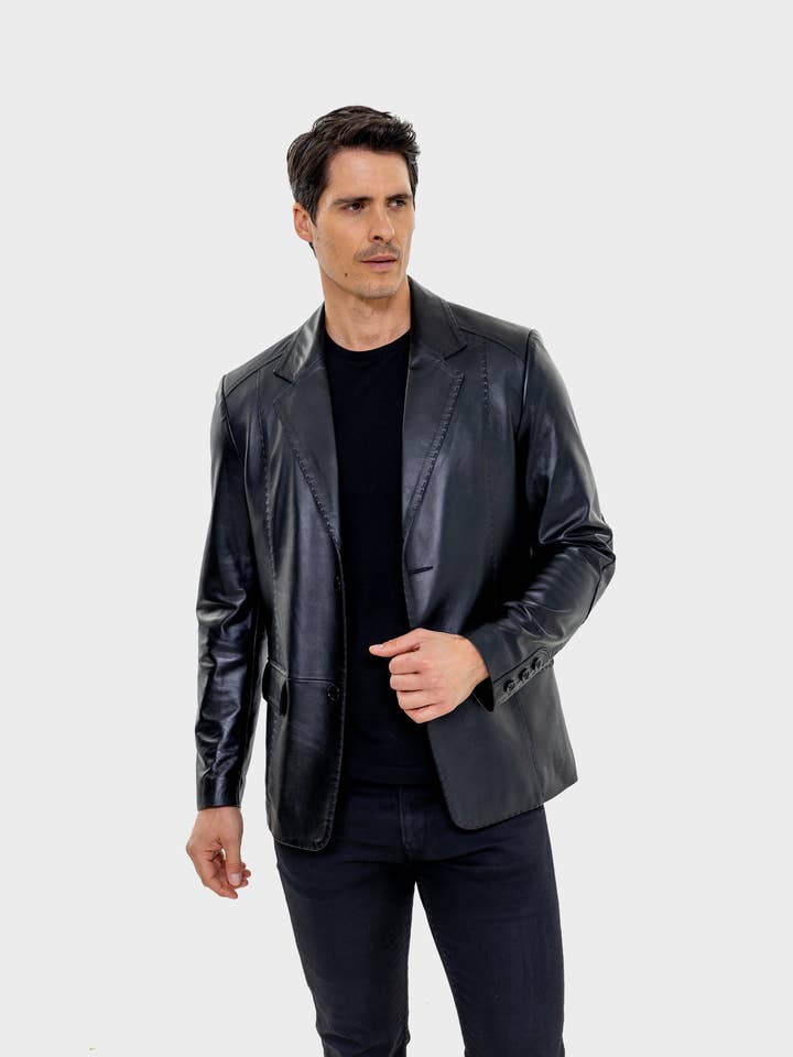 Cuir Dimitri - Wholesale Blazer - Men's - Mencia Leather Blazer3
