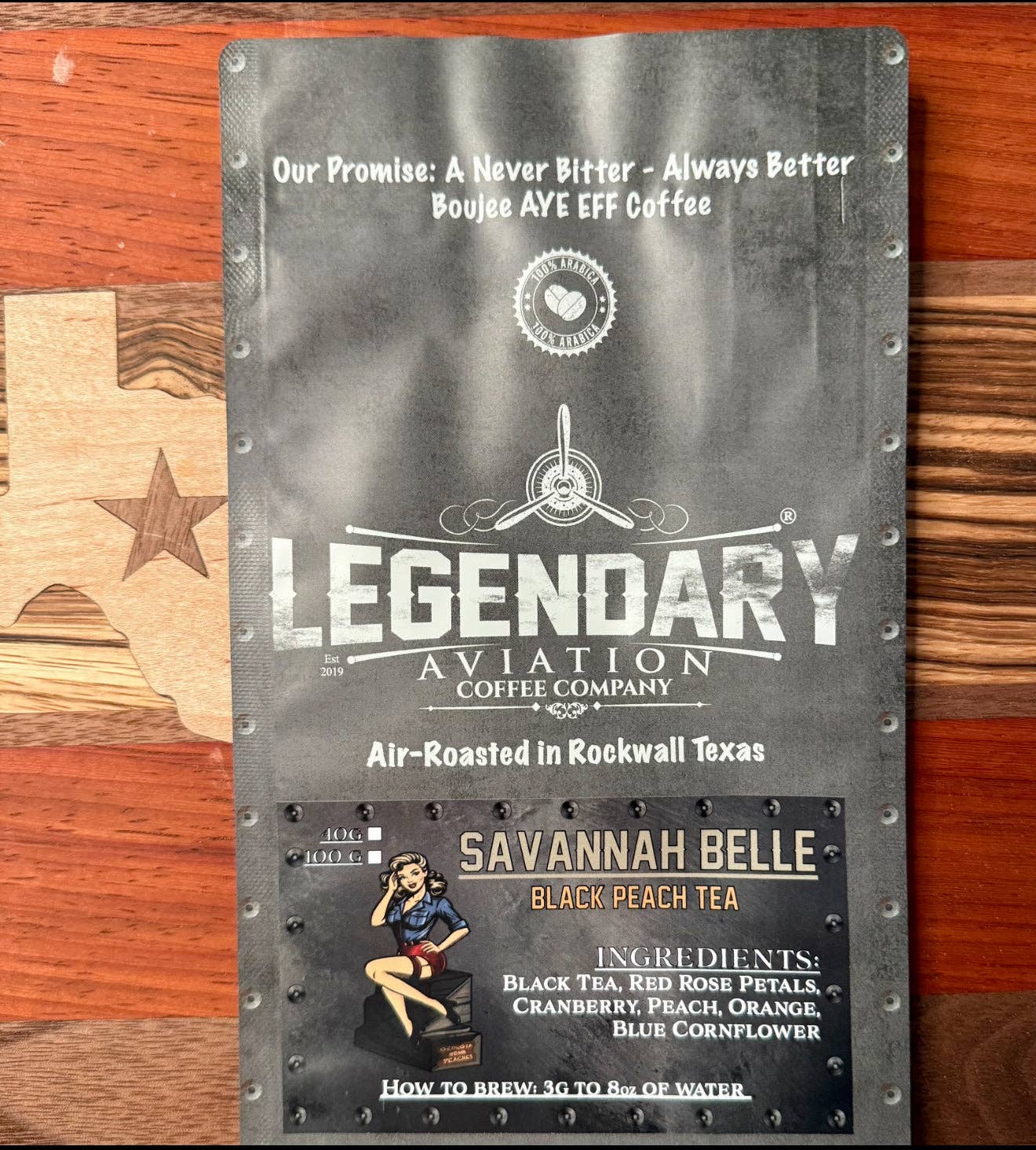 Legendary Aviation Coffee Company - Wholesale Loose Tea - Savannah Belle | Black Peach Loose Leaf Tea12
