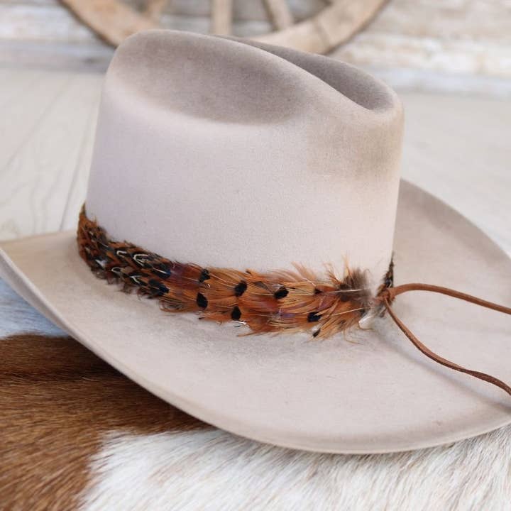 Willow Lane Hat Co. - Wholesale Hat Accessory - Women's - Feather Hat Band - Rust2