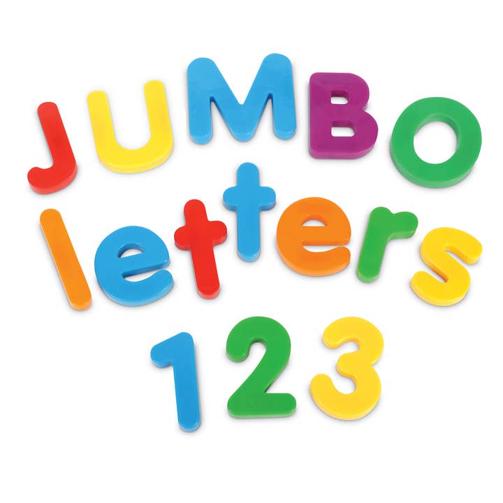 Learning Resources - Wholesale Toy Set - Kids - Jumbo Magnetic Letters & Numbers Bundle, 116 Pieces