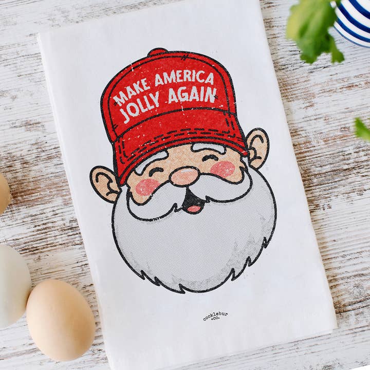 Make America Jolly Again - Jule viskestykker for engroshandel hos Cocklebur & Co.