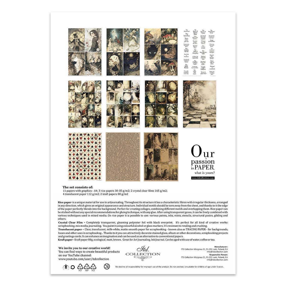 ITD Collection - Wholesale Craft Supplies - Creative set MS050 - Alice's Magic - a world without logic-22