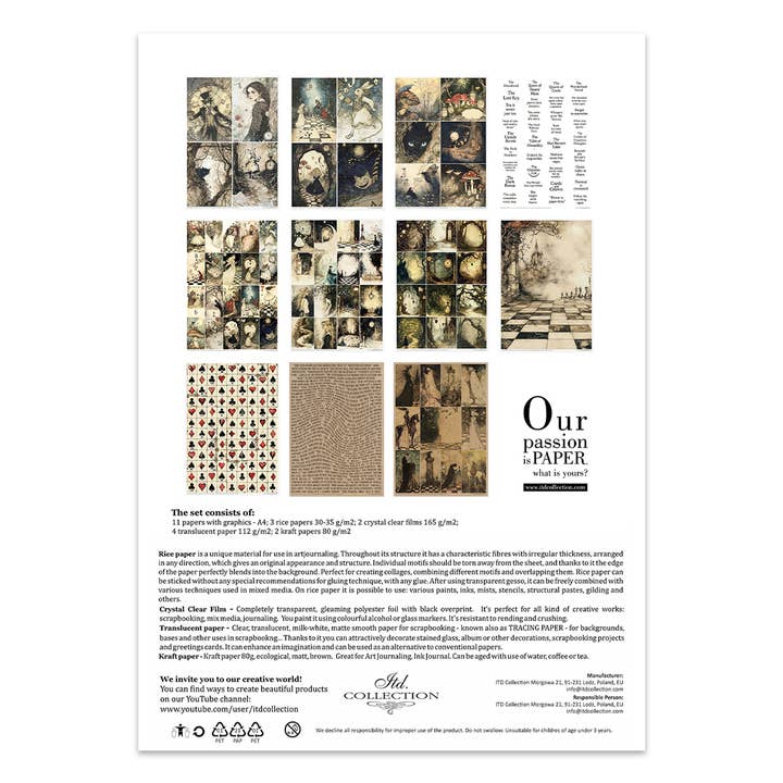 ITD Collection - Wholesale Craft Supplies - Creative set MS050 - Alice's Magic - a world without logic-22