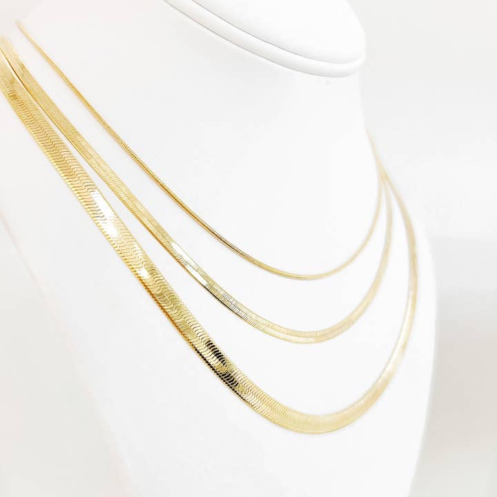 Snake Chain Necklaces for wholesale by Wrapped. By Sav