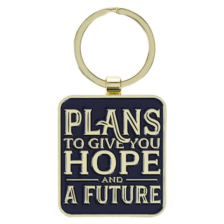 Porte-clés Hope & a Future Jr. 29:11 - Métal revêtu d'époxy pour la vente par Christian Art Gifts
