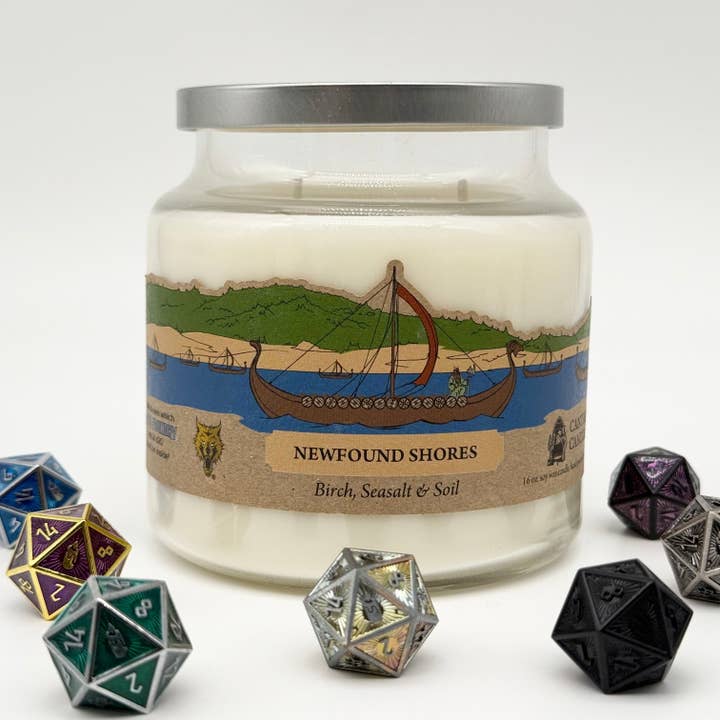 Newfound Shores 16oz Kerze für den Großhandel von Cantrip Candles
