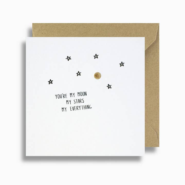 Du är Min Måne, Mina Stjärnor, Mitt Allt Kort för wholesale av Lizzie Chancellor