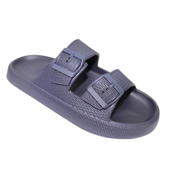 2 BUCKLES HIGH CONFORT REST SLIPPER-4 COL-T.36/41 MBS01467-B for wholesale by MB SMERWICK SA