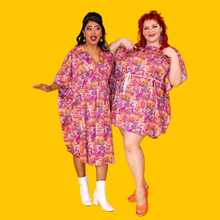 Blue Platypus - Wholesale Dress - Women's - Sunset Mushroom Mini Muumuu3