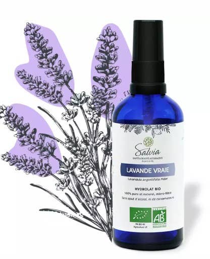 Salvia - Wholesale Face & Body Mist/Water - True lavender - Organic hydrosol - 100 ml0