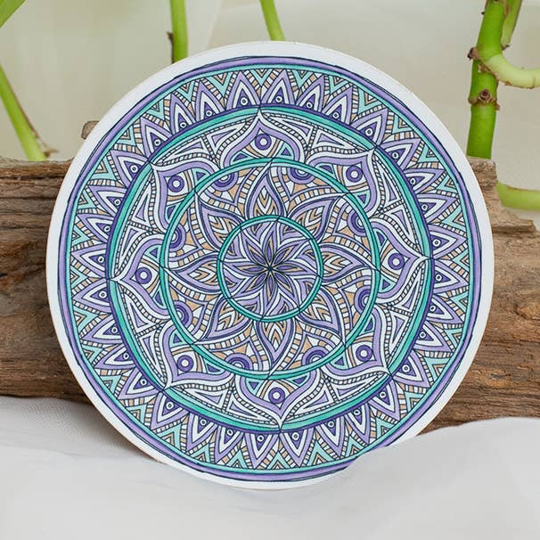 Gratitude Mandala Sticker for wholesale by Beacons Mandala