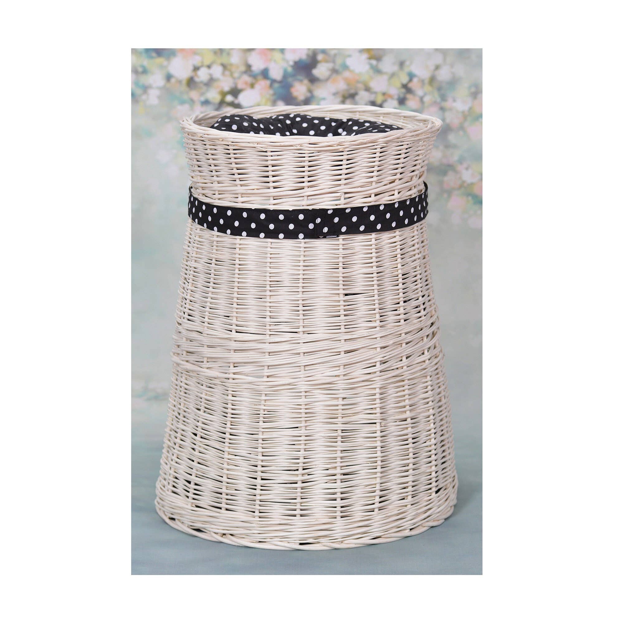 The Wicker Stories - Wholesale Pet Bed - Cat/Dog - Wicker Round Pet House, Whitewashed Pet Bed, Natural7