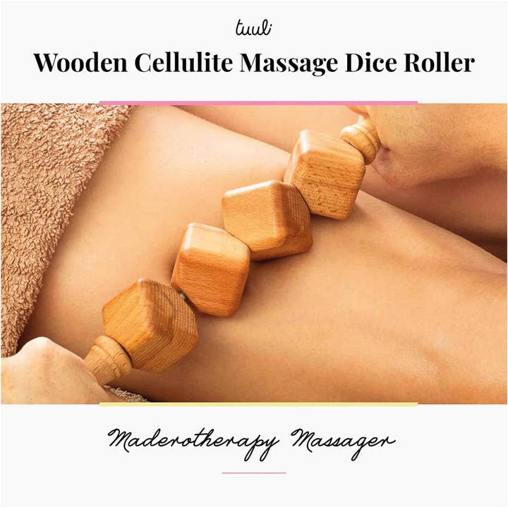 Tuuli GmbH - Wholesale Body Massager - Wooden Cellulite Massage Roller Tool Brush Massager - Cube3