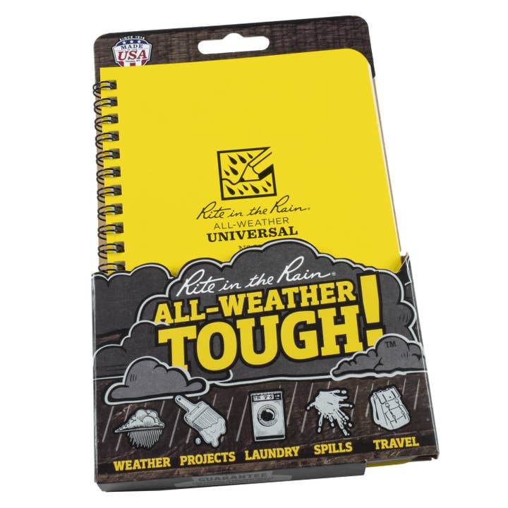 Rite in the Rain - Wholesale Notebook - Rite in the Rain 4.625" x 7" Side Spiral Notebook, Yellow7