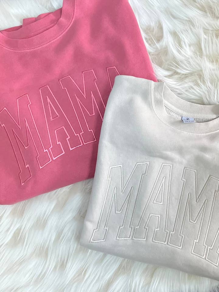 Simple Mama Embroidered Sweatshirt for wholesale by Everly Enchanted