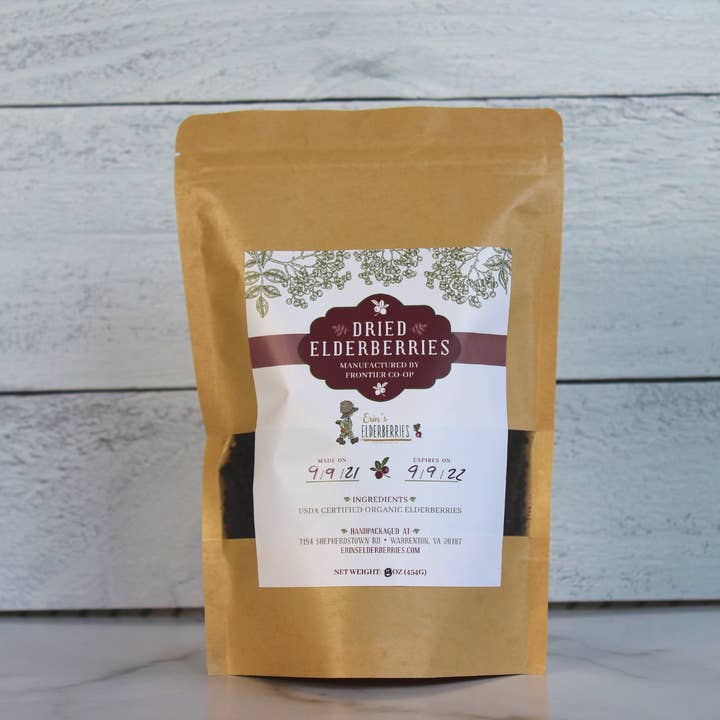 Erin's Elderberries - Wholesale Dried/Dehydrated Fruit - USDA Organic Elderberrries