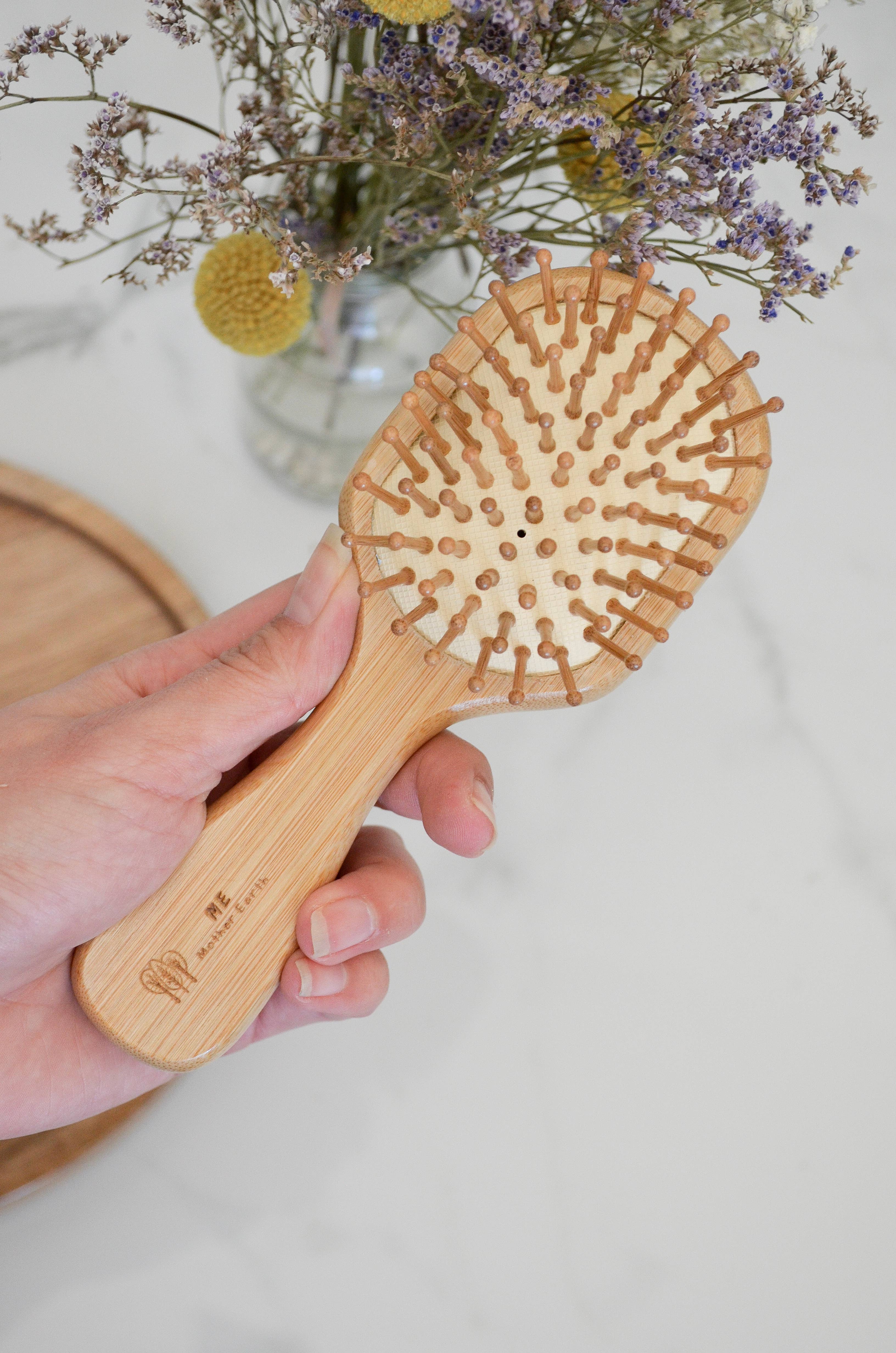 Me Mother Earth - Wholesale Hair Brush/Comb - Bamboo Travel Hairbrush1