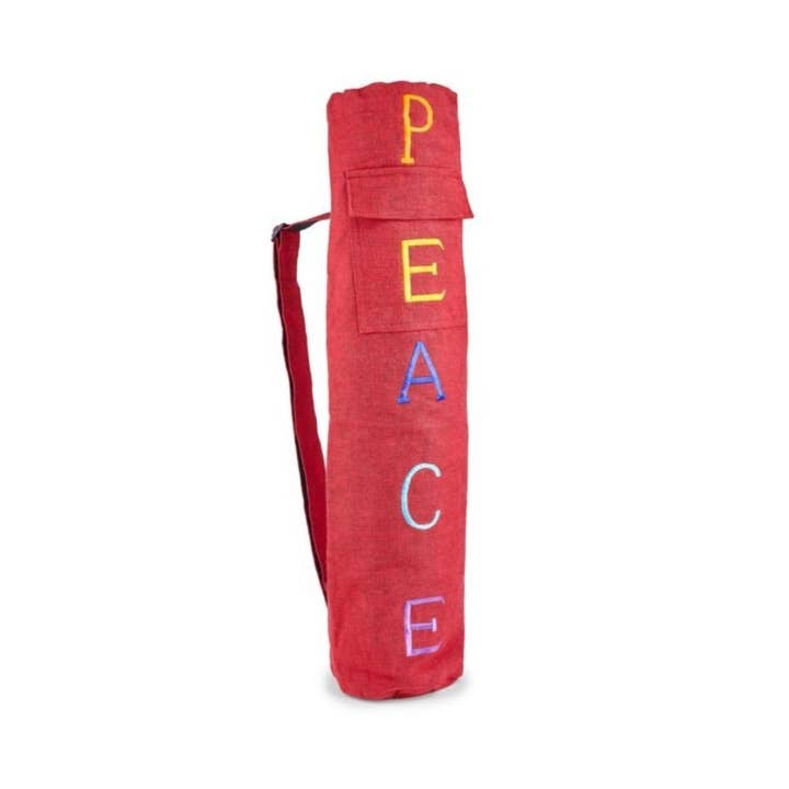 Borsa da yoga Red Peace per la vendita all'ingrosso da parte di Earths Elements Wholesale