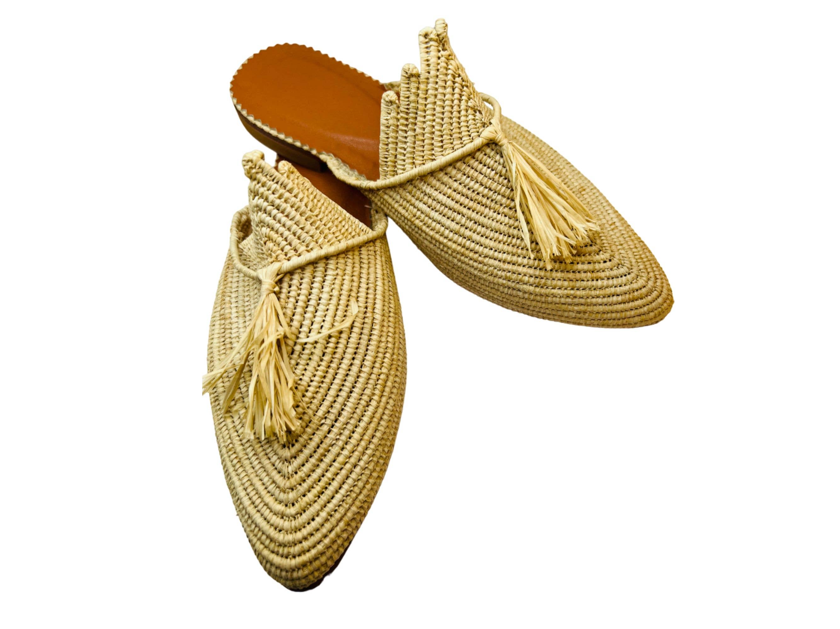 LaMaisonBerbere - Wholesale Sandals - Women's - Ravishing Raffia Handmade Moroccan Raffia Sandals for Women1