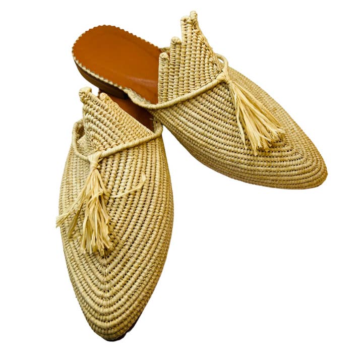 LaMaisonBerbere - Wholesale Sandals - Women's - Ravishing Raffia Handmade Moroccan Raffia Sandals for Women1