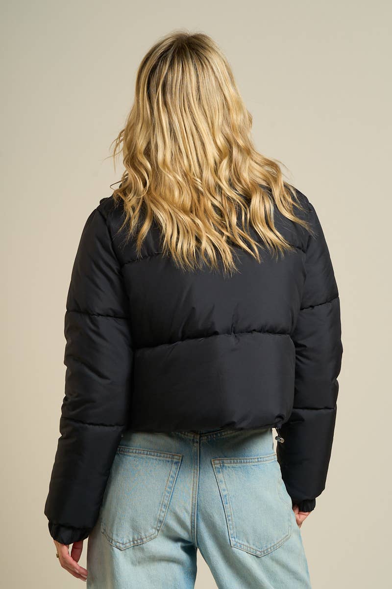 ANWND - Wholesale Puffer Jacket - Women's - 2326-Utility Pocket Puffer Jacket11