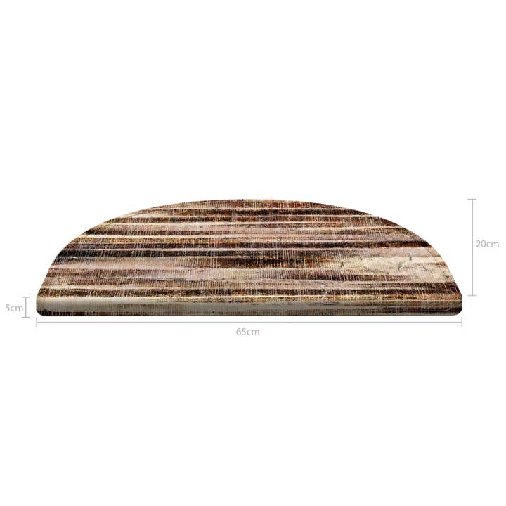 Vitaus - Venta al por mayor Alfombras para escaleras - Juego de 16 alfombras de escalera Vitaus Cottage Warmth 3154