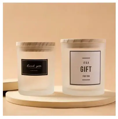 European Candle Supplies - Vendita all'ingrosso Barattoli - Coperchi in legno per barattoli da 220 ml2