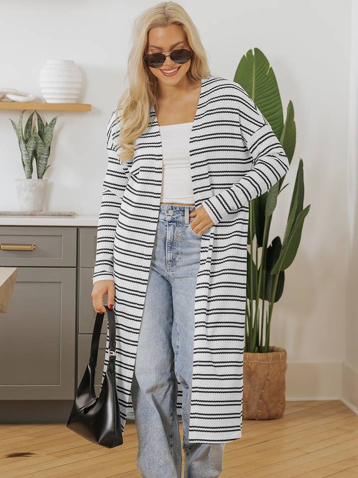 Millie Open Front Duster Cardigan for wholesale by Poppy Lee Lane