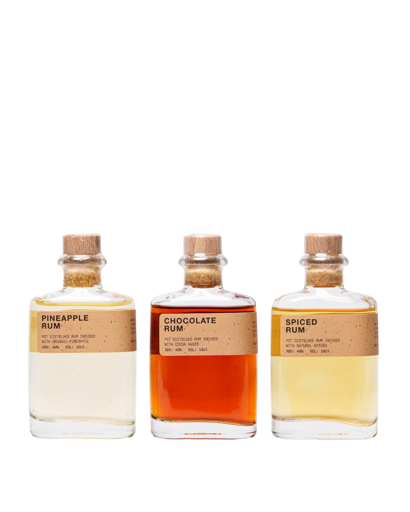 Gleann Mor Spirits Company Ltd – wholesale Gift bag set/pack – Wester Rum Tasting Set1