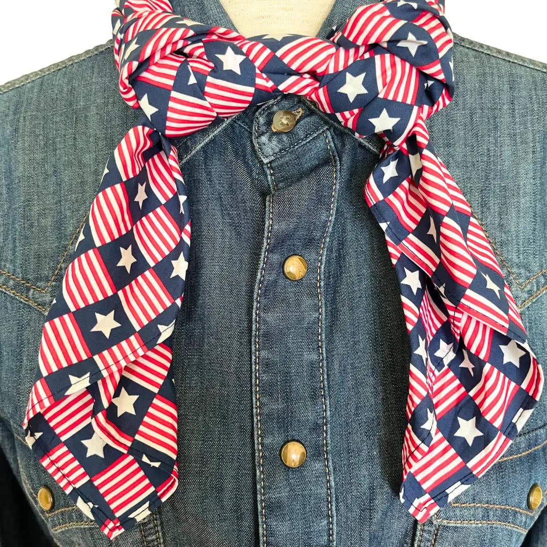 Cowtown Wild Rags - Wholesale Bandana - Unisex - Cowboy Bandana 36" (Patriot) 100% Cotton7