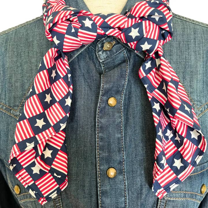 Cowtown Wild Rags - Wholesale Bandana - Unisex - Cowboy Bandana 36" (Patriot) 100% Cotton7