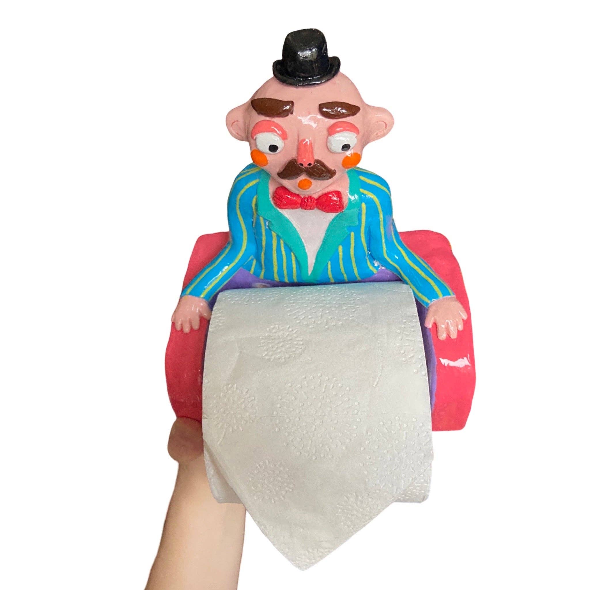 PonkyWots – wholesale Toilet paper holder – 'Barnaby' The PonkyWot Butler Toilet Roll Holder4