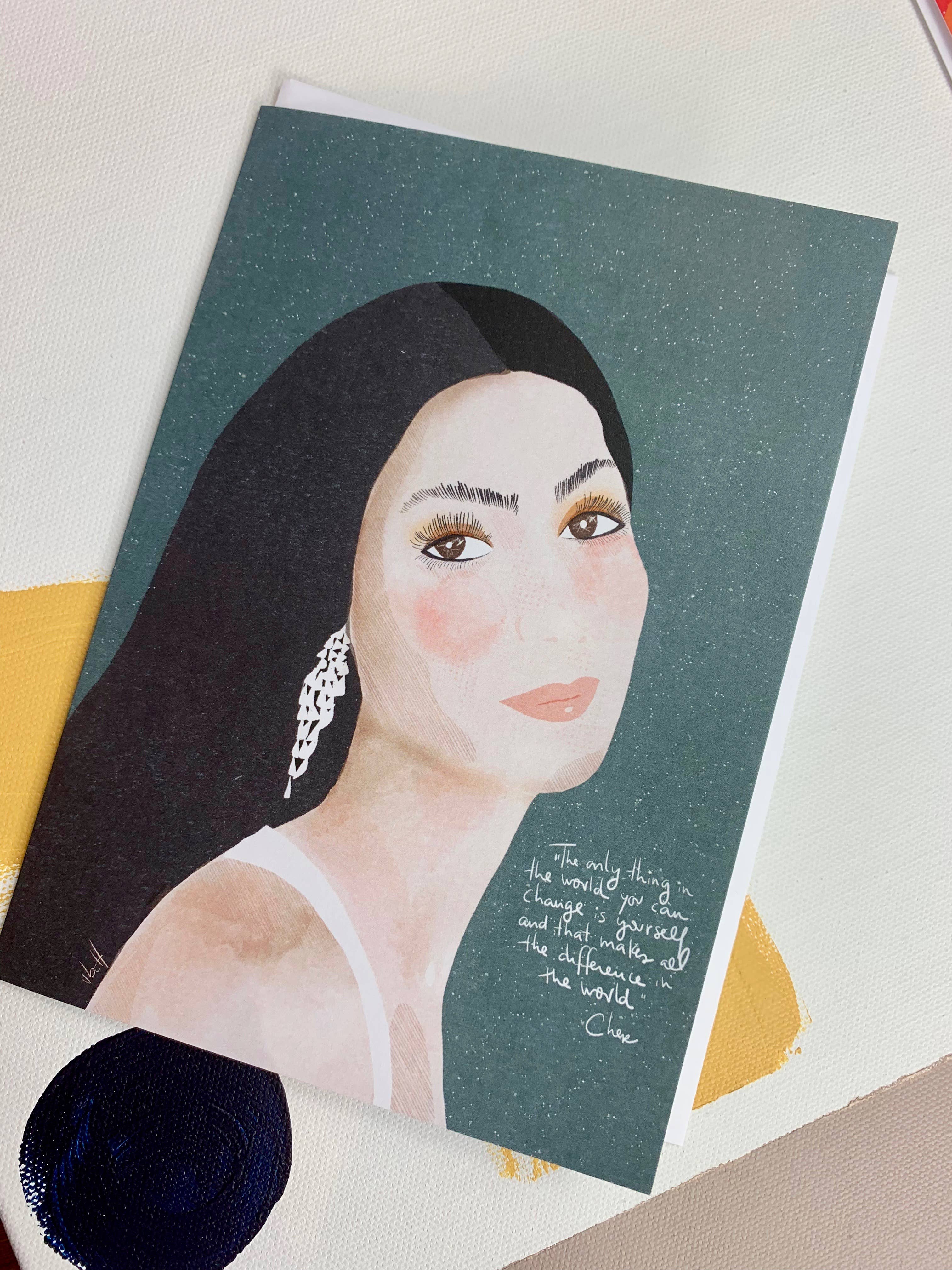 Violet Red Studio - Wholesale Everyday Greeting Card - The Amazing Cher  1