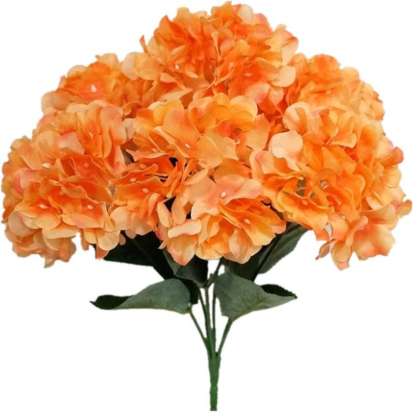 Wholesale Silk Flowers in Orange Color Fall Color Wedding Events Decor